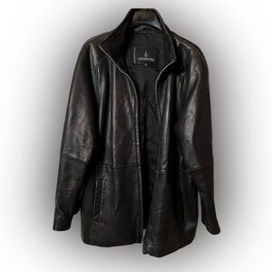 London fog genuine leather soft as  butter leather jacket
